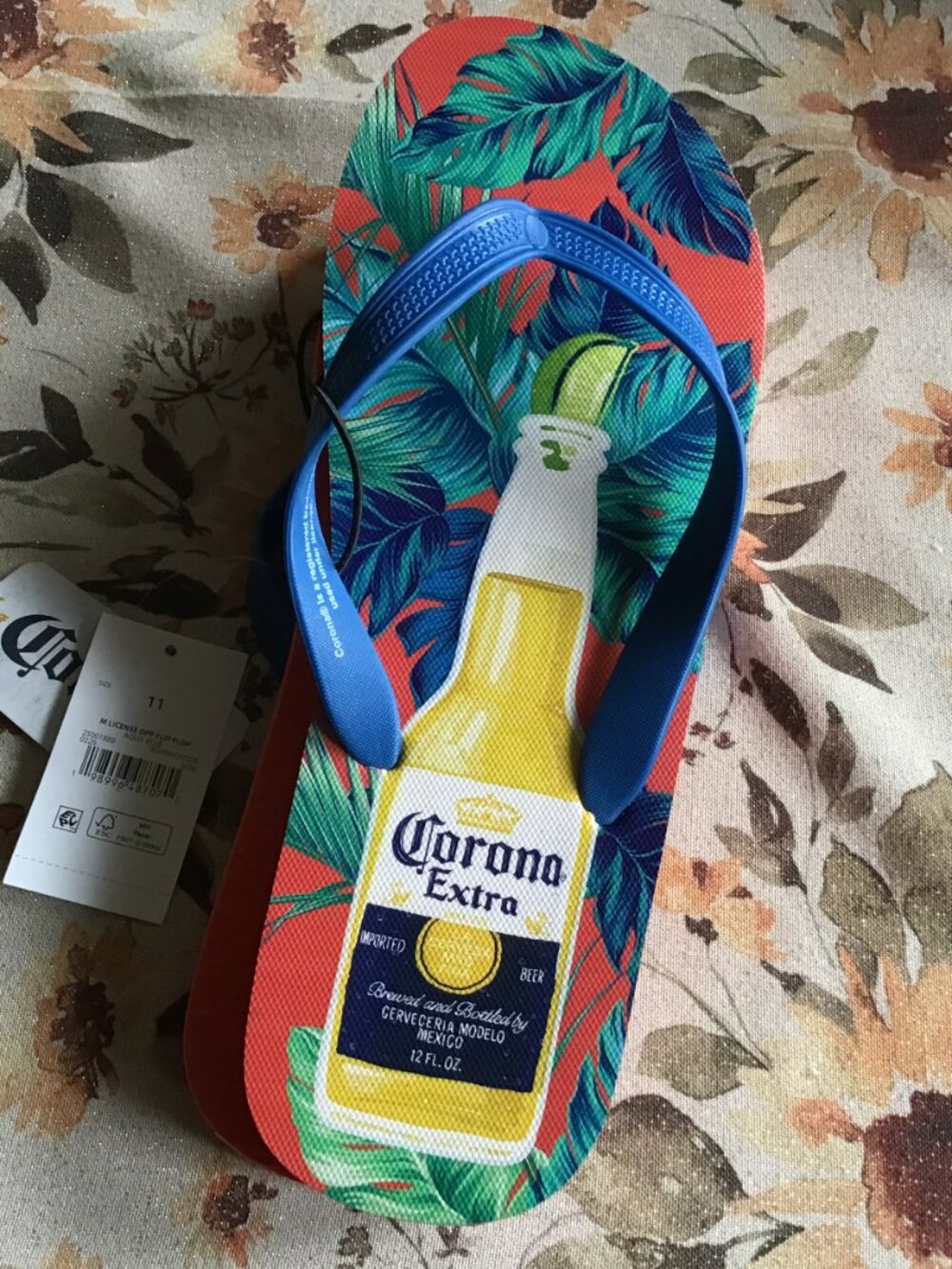 New Corona Extra Flip Flops - Beach Fun Flip Flops - Summer Flip Flops - Corona